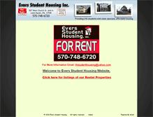 Tablet Screenshot of eversrentals.com